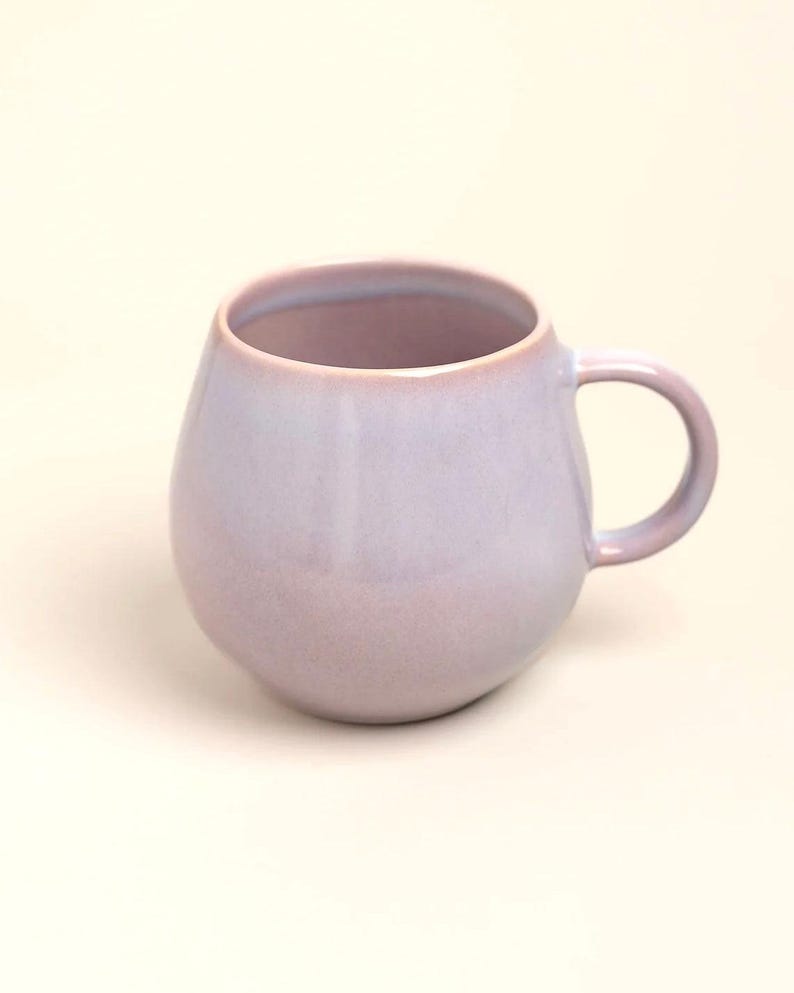 Paraíso ceramic mug, large lilac, from Portugal